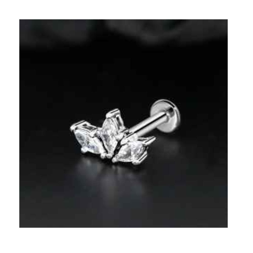 Labret Tre rombi a corona - immagine 2